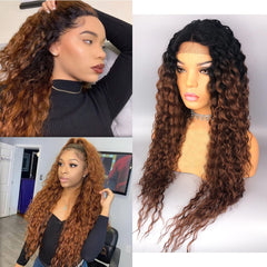 Deep Wavy Human Brazilian Hair 13x4 Frontal Lace