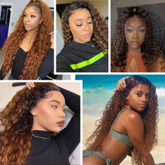 Deep Wavy Human Brazilian Hair 13x4 Frontal Lace