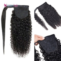 Curly Brazilian Human Hair Ponytail