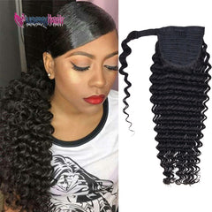 Curly Brazilian Human Hair Ponytail