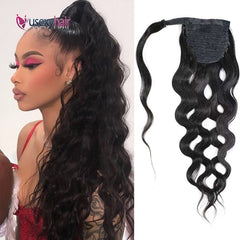 Curly Brazilian Human Hair Ponytail