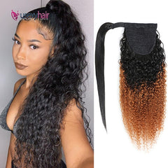 Curly Brazilian Human Hair Ponytail