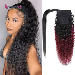 Curly Brazilian Human Hair Ponytail