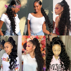 Curly Brazilian Human Hair Ponytail