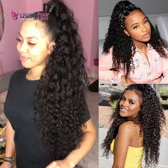 Curly Brazilian Human Hair Ponytail