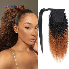Curly Brazilian Human Hair Ponytail
