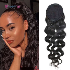 Curly Brazilian Human Hair Ponytail