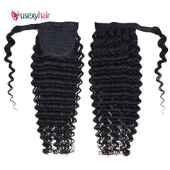 Curly Brazilian Human Hair Ponytail