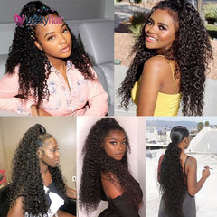 Curly Brazilian Human Hair Ponytail