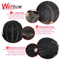 Deep Wave Lace Part Human Hair Wig