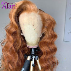Highlight Ombre Transparent  Lace Front Wig
