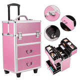 Cosmetic Makeup Case 4 Tier Lockable Cosmetic Storage