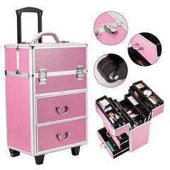 Cosmetic Makeup Case 4 Tier Lockable Cosmetic Storage