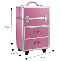 Cosmetic Makeup Case 4 Tier Lockable Cosmetic Storage