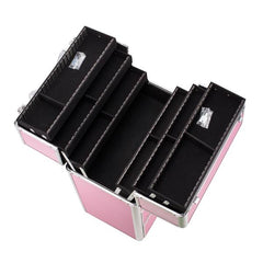 Cosmetic Makeup Case 4 Tier Lockable Cosmetic Storage