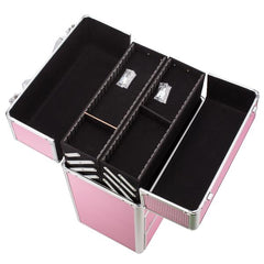 Cosmetic Makeup Case 4 Tier Lockable Cosmetic Storage