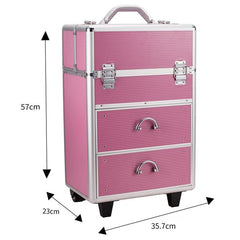 Cosmetic Makeup Case 4 Tier Lockable Cosmetic Storage