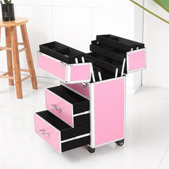 Cosmetic Makeup Case 4 Tier Lockable Cosmetic Storage