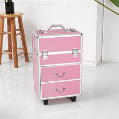 Cosmetic Makeup Case 4 Tier Lockable Cosmetic Storage