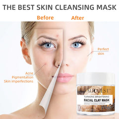Turmeric Clay Deep Cleansing Acne Exfoliating Facial Mask