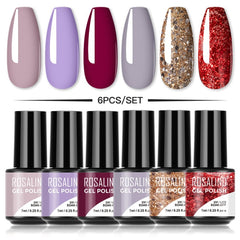 Glitter Gel Nail Polish Set