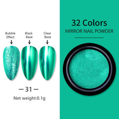 Mirror Metallic Nail Powder