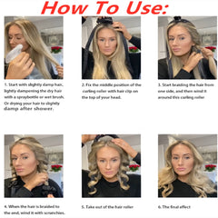 Heatless Curling Rod Headband