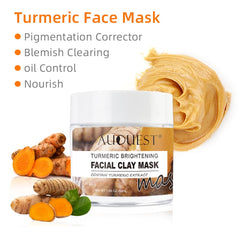 Turmeric Clay Deep Cleansing Acne Exfoliating Facial Mask