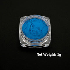 Neon Pigment Powder Fluorescent Nail Glitter Set