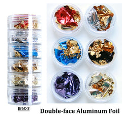 Neon Pigment Powder Fluorescent Nail Glitter Set