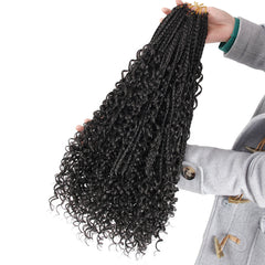 Goddess Box Braids Crochet Hair With Curly End