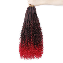 Goddess Box Braids Crochet Hair With Curly End