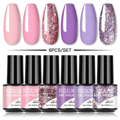 Glitter Gel Nail Polish Set