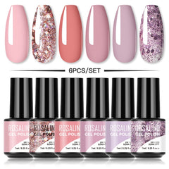 Glitter Gel Nail Polish Set