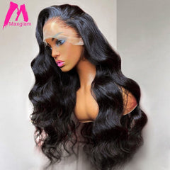 Body Wave Lace Front  30 Inch Lace Frontal Wigs Human Hair