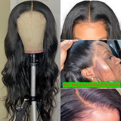 Body Wave Lace Front  30 Inch Lace Frontal Wigs Human Hair