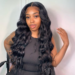 Body Wave Lace Front  30 Inch Lace Frontal Wigs Human Hair