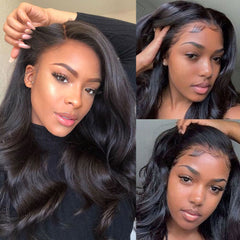 Body Wave Lace Front  30 Inch Lace Frontal Wigs Human Hair