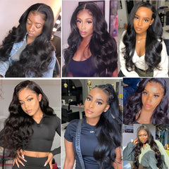 Body Wave Lace Front  30 Inch Lace Frontal Wigs Human Hair