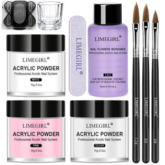 Nail Acrylic Powder and Liquid Monomer Manicure Set Kit