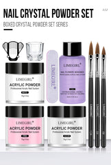 Nail Acrylic Powder and Liquid Monomer Manicure Set Kit