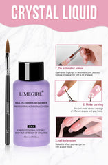 Nail Acrylic Powder and Liquid Monomer Manicure Set Kit