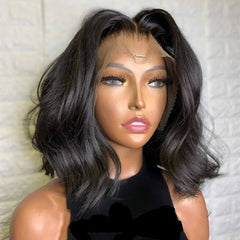 Short Bob Body Wave Lace Front Human Hair Wig