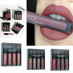 Huda Mini Matte Lipstick 4 Pack Sets Waterproof Non-fading