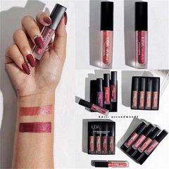 Huda Mini Matte Lipstick 4 Pack Sets Waterproof Non-fading