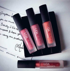 Huda Mini Matte Lipstick 4 Pack Sets Waterproof Non-fading