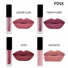 Huda Mini Matte Lipstick 4 Pack Sets Waterproof Non-fading