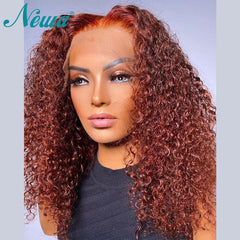 Curly Short Bob Ombre Human Hair Wig