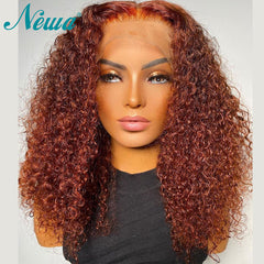 Curly Short Bob Ombre Human Hair Wig