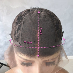 Curly Short Bob Ombre Human Hair Wig